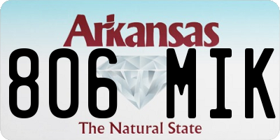 AR license plate 806MIK