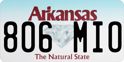 AR license plate 806MIO