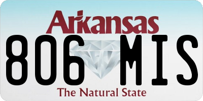 AR license plate 806MIS