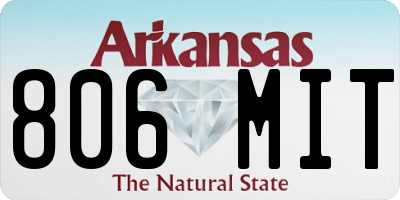 AR license plate 806MIT