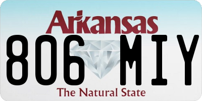AR license plate 806MIY