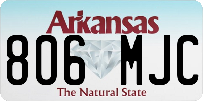 AR license plate 806MJC