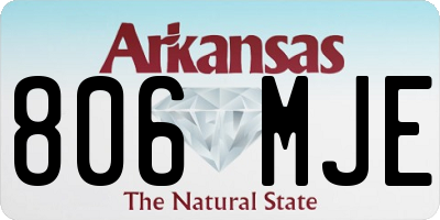 AR license plate 806MJE