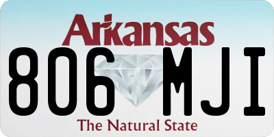 AR license plate 806MJI
