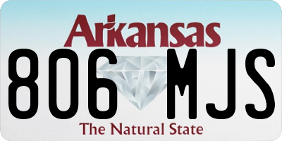 AR license plate 806MJS
