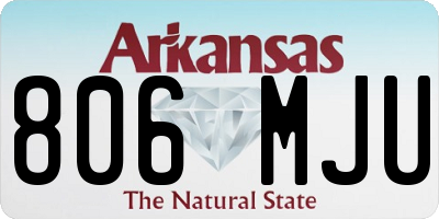 AR license plate 806MJU