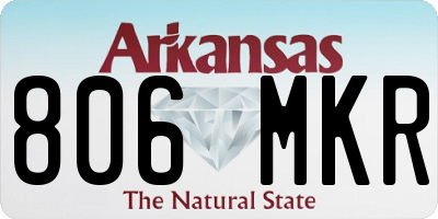 AR license plate 806MKR