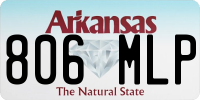 AR license plate 806MLP