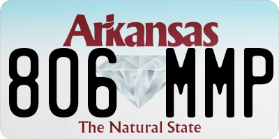 AR license plate 806MMP