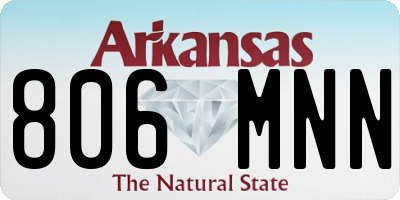AR license plate 806MNN