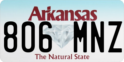 AR license plate 806MNZ