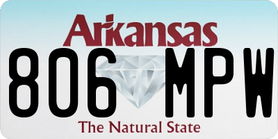 AR license plate 806MPW