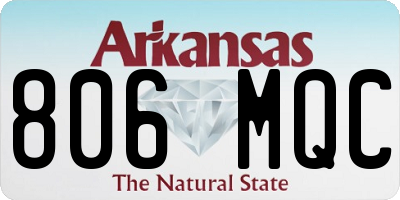 AR license plate 806MQC