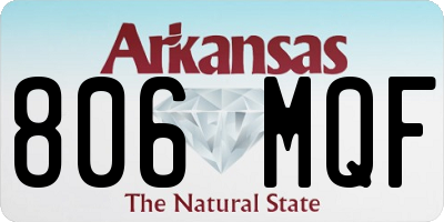 AR license plate 806MQF