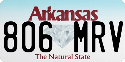 AR license plate 806MRV