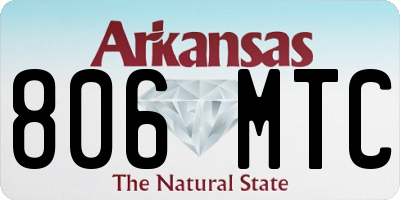 AR license plate 806MTC