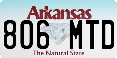AR license plate 806MTD