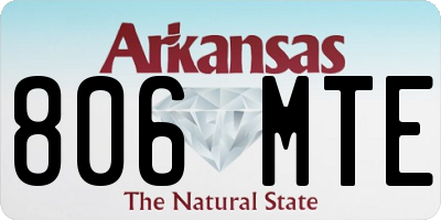 AR license plate 806MTE