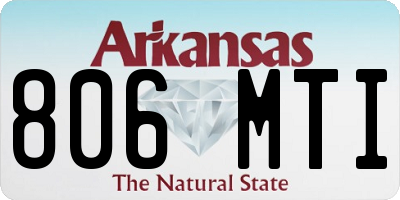 AR license plate 806MTI