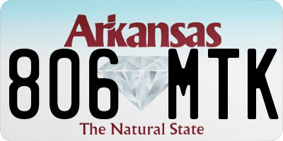 AR license plate 806MTK