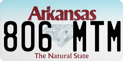 AR license plate 806MTM