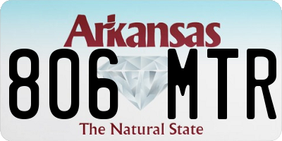 AR license plate 806MTR