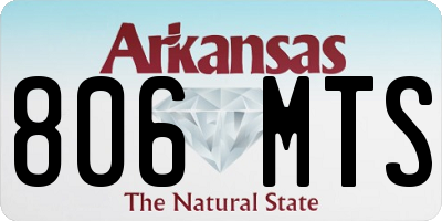 AR license plate 806MTS