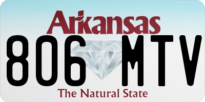 AR license plate 806MTV
