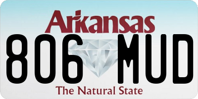 AR license plate 806MUD