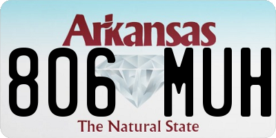 AR license plate 806MUH