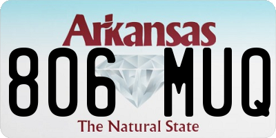 AR license plate 806MUQ