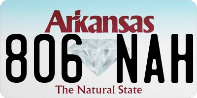 AR license plate 806NAH