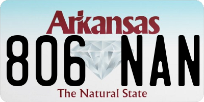 AR license plate 806NAN
