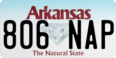 AR license plate 806NAP