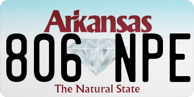 AR license plate 806NPE