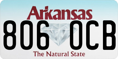 AR license plate 806OCB