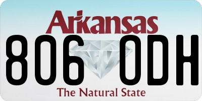 AR license plate 806ODH