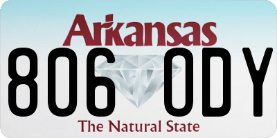AR license plate 806ODY