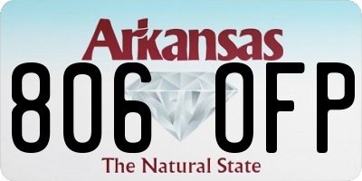 AR license plate 806OFP