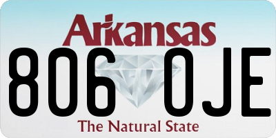 AR license plate 806OJE