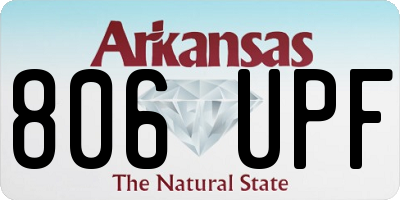 AR license plate 806UPF