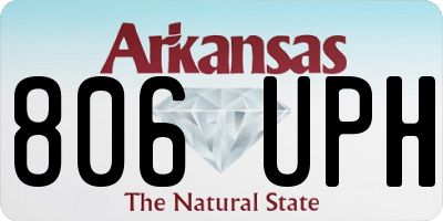 AR license plate 806UPH