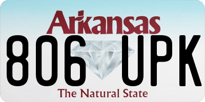 AR license plate 806UPK