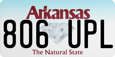 AR license plate 806UPL