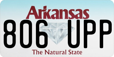 AR license plate 806UPP