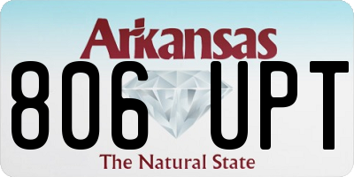 AR license plate 806UPT