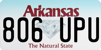 AR license plate 806UPU