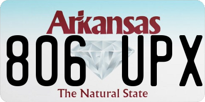 AR license plate 806UPX