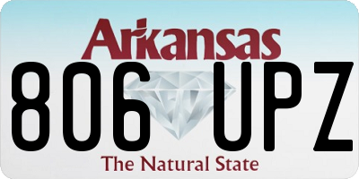 AR license plate 806UPZ