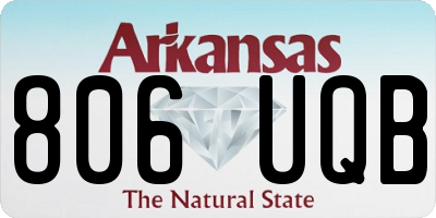 AR license plate 806UQB